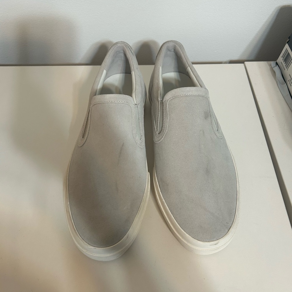 Vince Gray Slip-On Shoes
